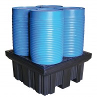 RECYCLED Polyethylene sump pallet for 4 drums